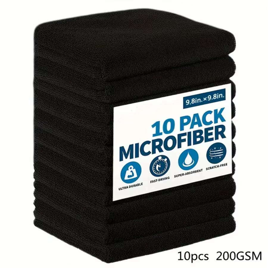 Paquet de 3/5/10/20 chiffons de nettoyage de qualité supérieure-serviettes en microfibre douce