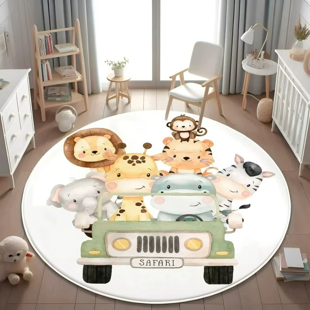 Tapis de sol en forme d'animal Safari sauvage