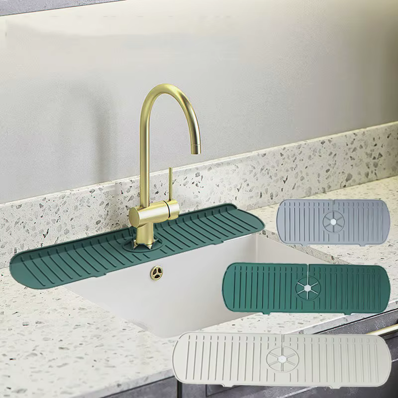 Protection anti-éclaboussures pour évier de cuisine en silicone