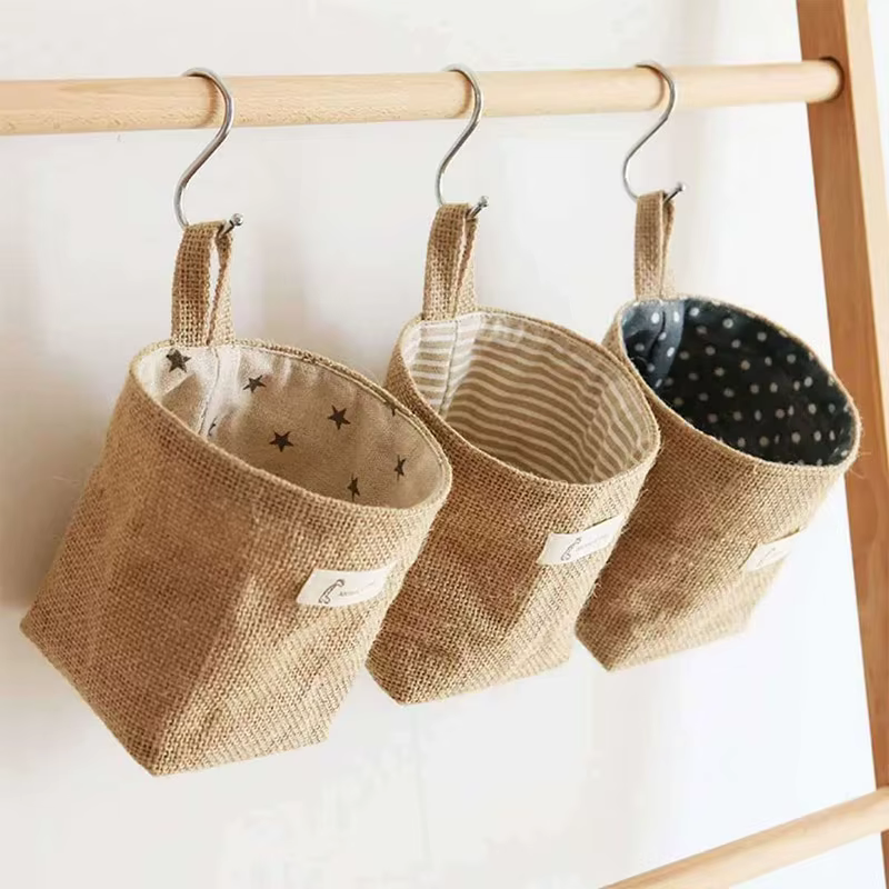 Sac de rangement en jute