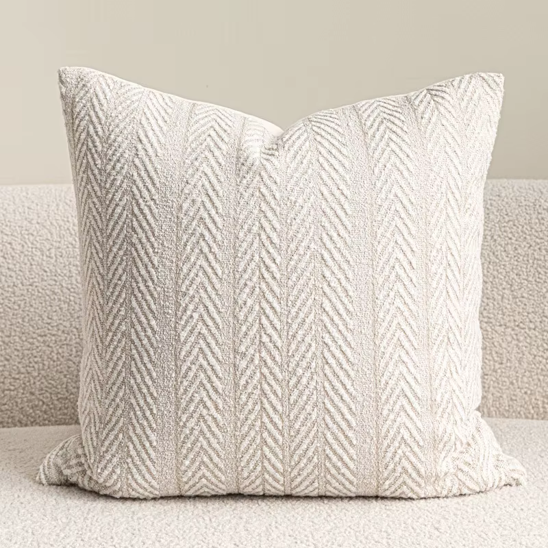 Housse de coussin tissée de luxe