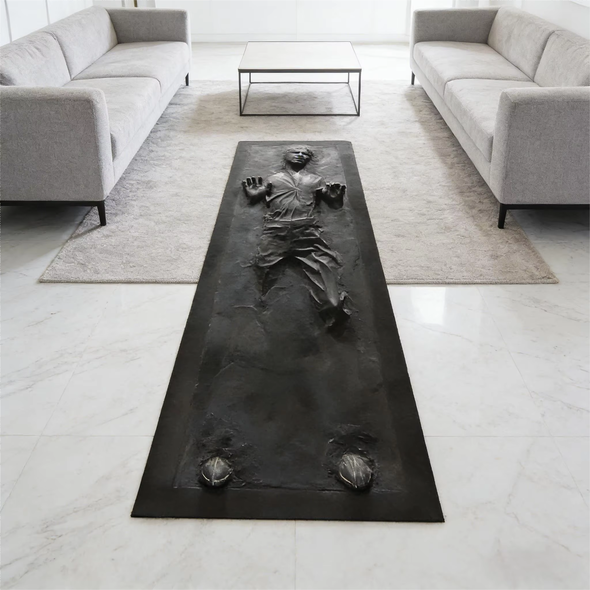 Tapis décoratif Carbonite pour la maison