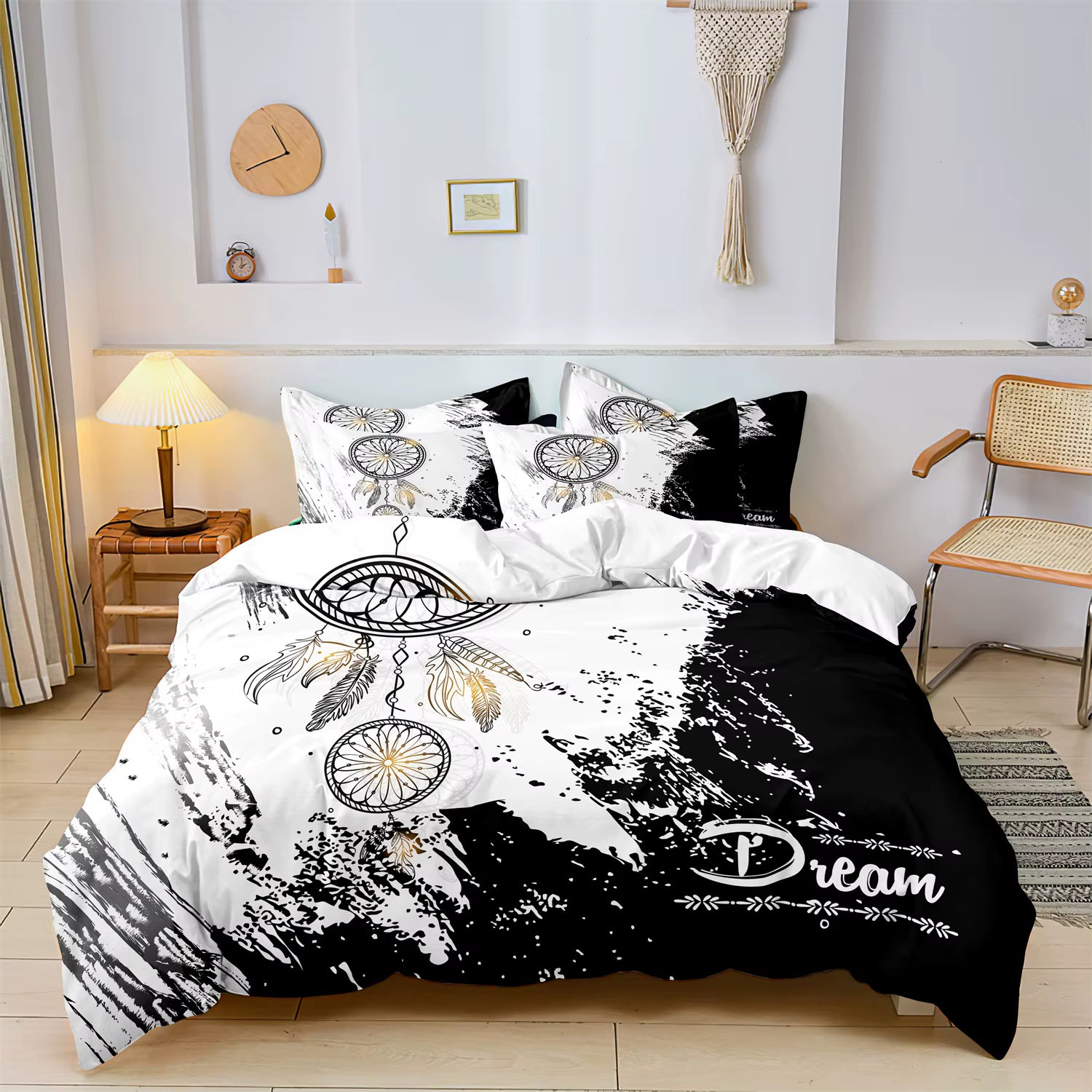 Ensemble de housse de couette à motif attrape-rêves