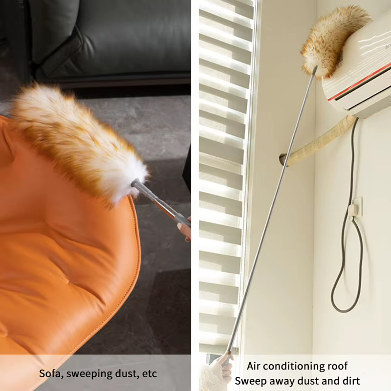Brosse à poussière en laine extensible pour le nettoyage domestique