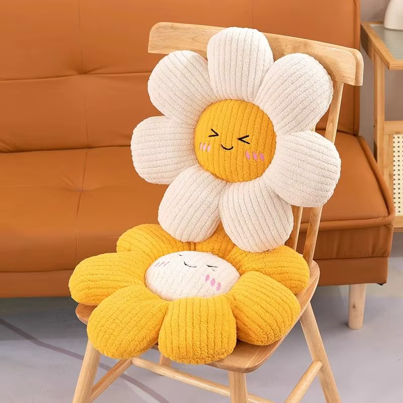 Coussin à Fleurs en Polymère Super Doux