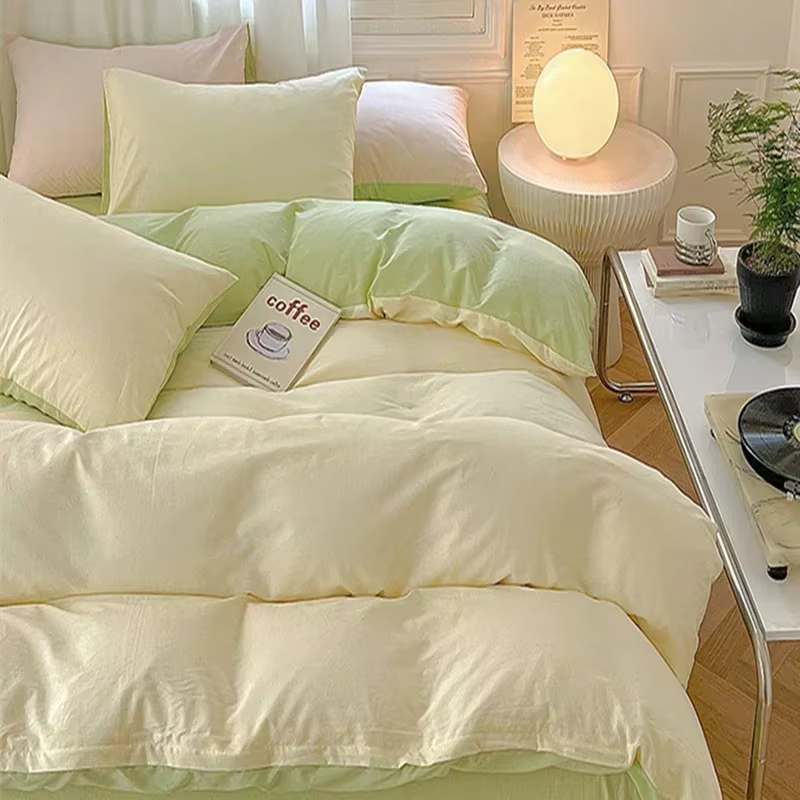 Ensemble de housse de couette double respectueuse de la peau