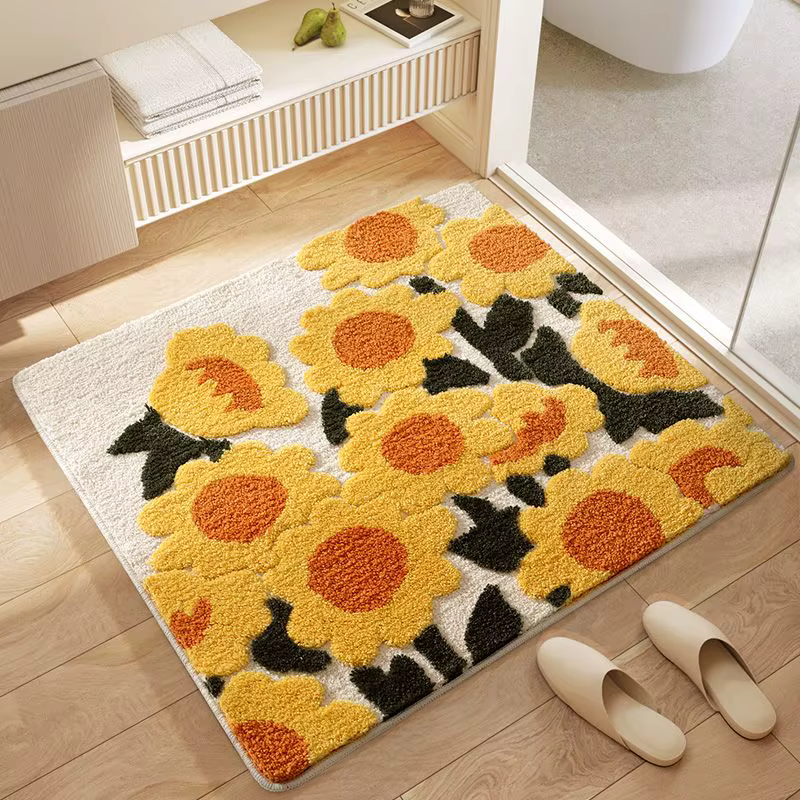 Tapis de sol de salle de bain de Style espagnol