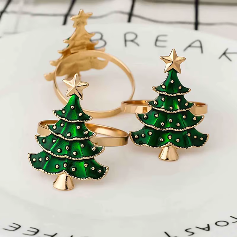 Anneaux de serviette de noël