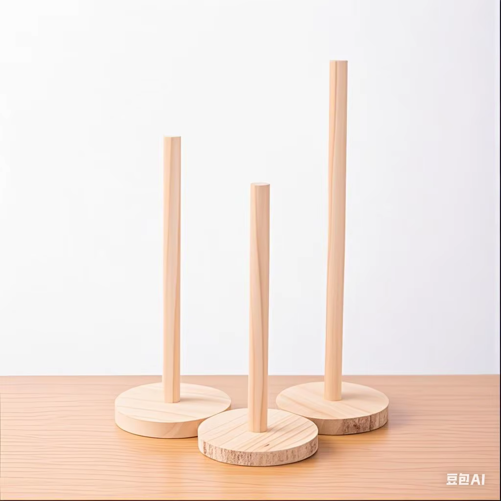 Porte-serviettes en papier en bois facile à assembler