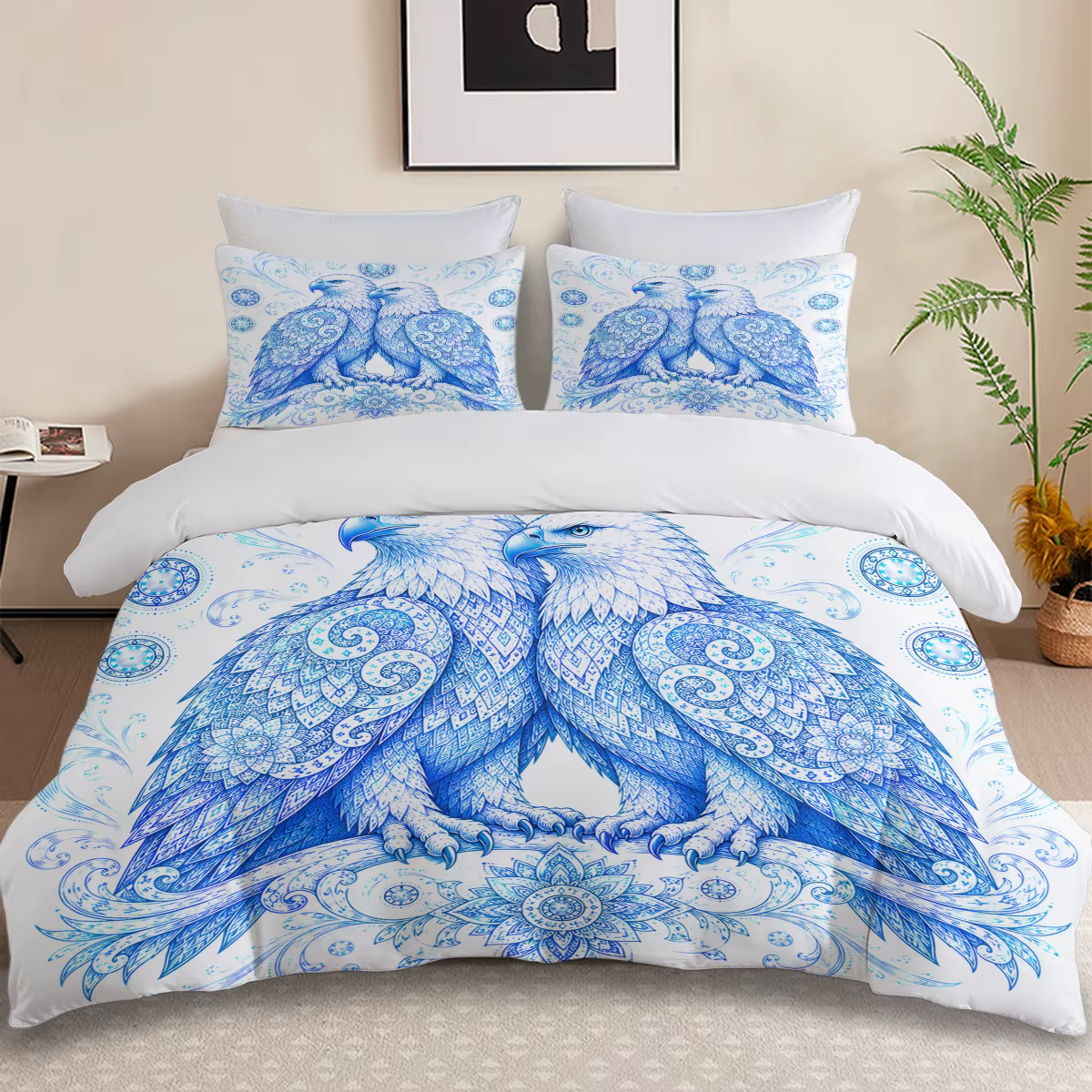 Ensemble de 3 housses de couette douces avec fermeture éclair