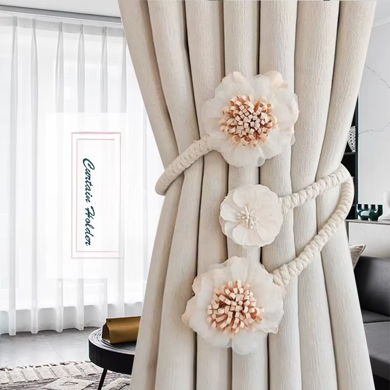 Rideau de fleurs, corde à cravate magnétique