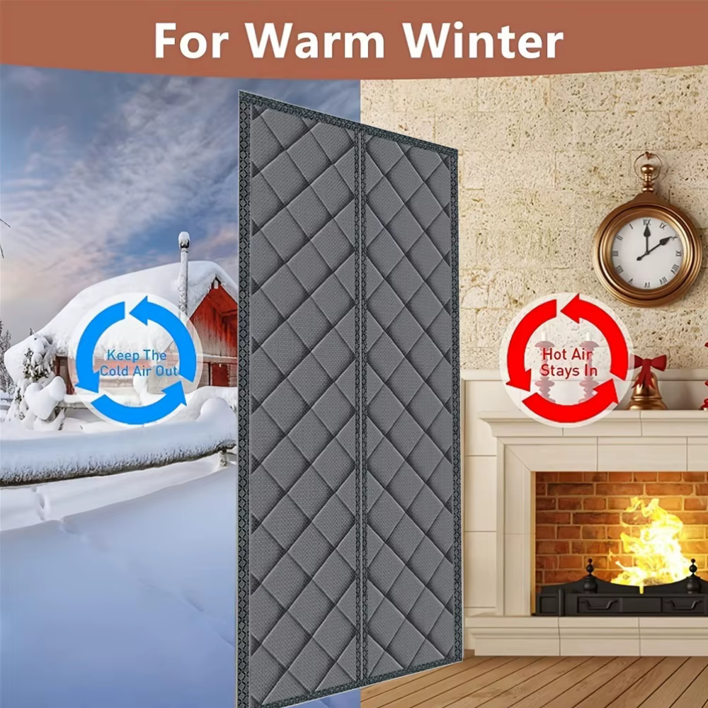 Rideau de porte thermique d'hiver