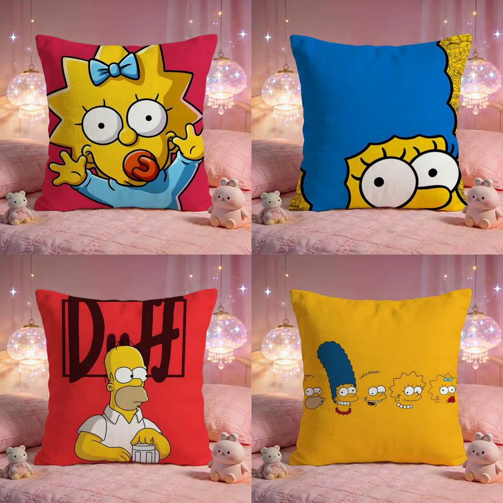 Housse de coussin amusante The S-Simpsonss