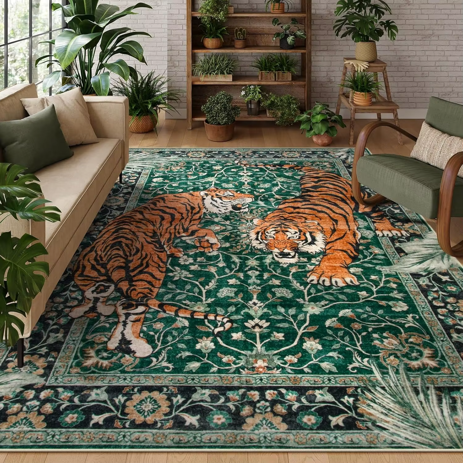 Lea-Tapis en peluche lavable en machine pour la décoration de la maison