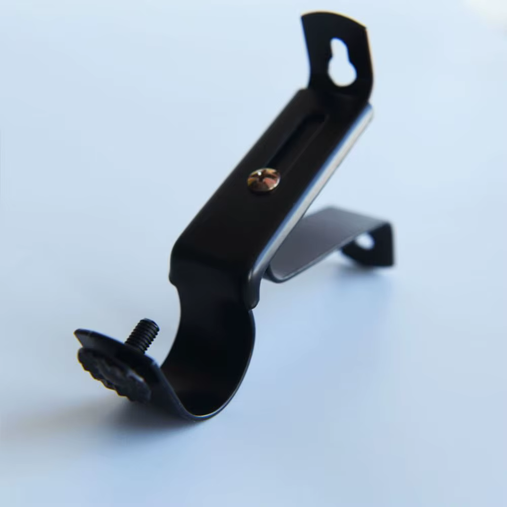 Accessoires de rideaux : Supports métalliques réglables pour tringles