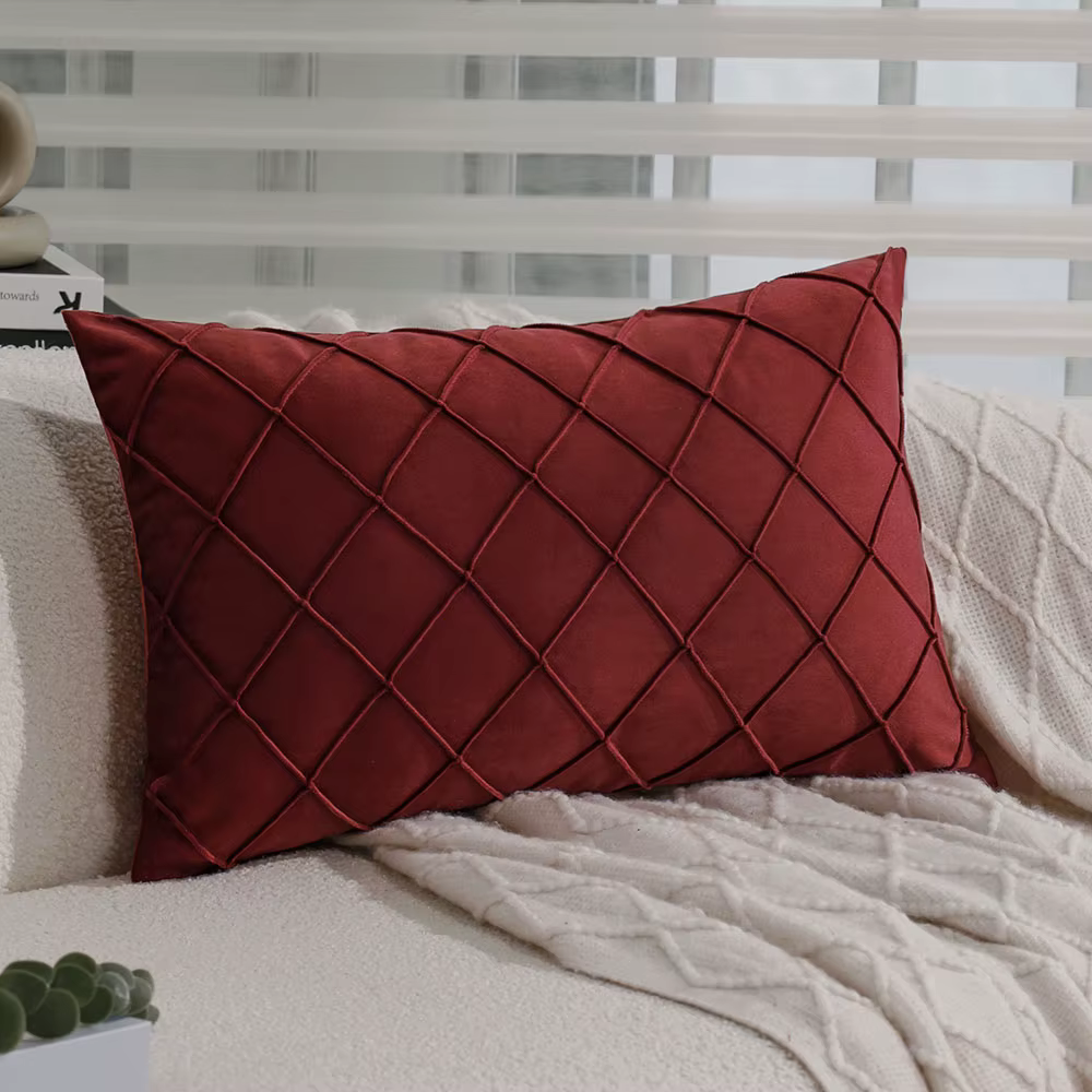 Housse de coussin décorative en velours
