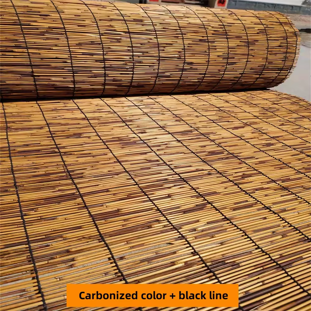 Stores roulants en bois naturel