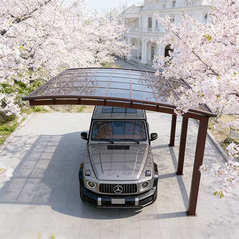 Carport de voiture robuste en alliage d'aluminium de qualité supérieure