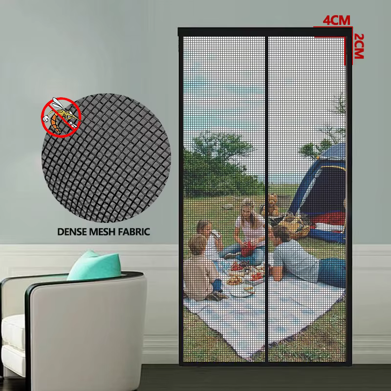 Moustiquaire magnétique pour porte