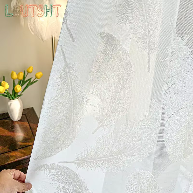 Rideaux blancs pour salon chambre à coucher