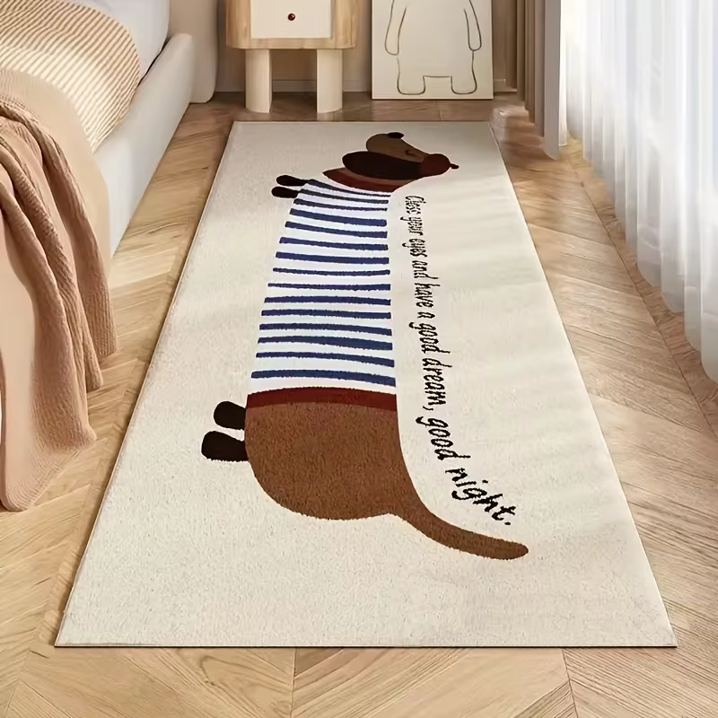Tapis de lit pour chien de race dackel