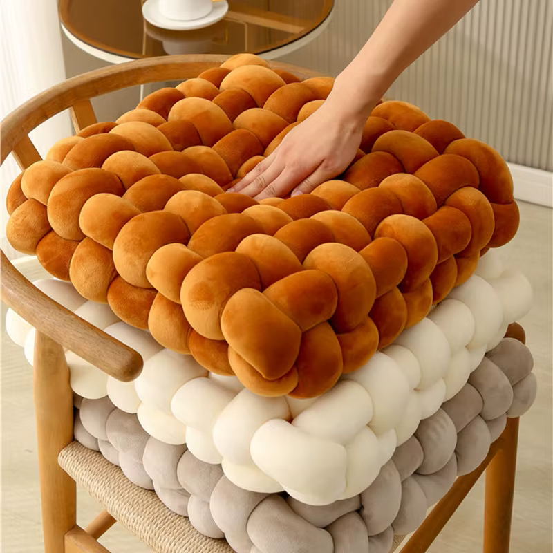 Coussin de siège tissé à la main