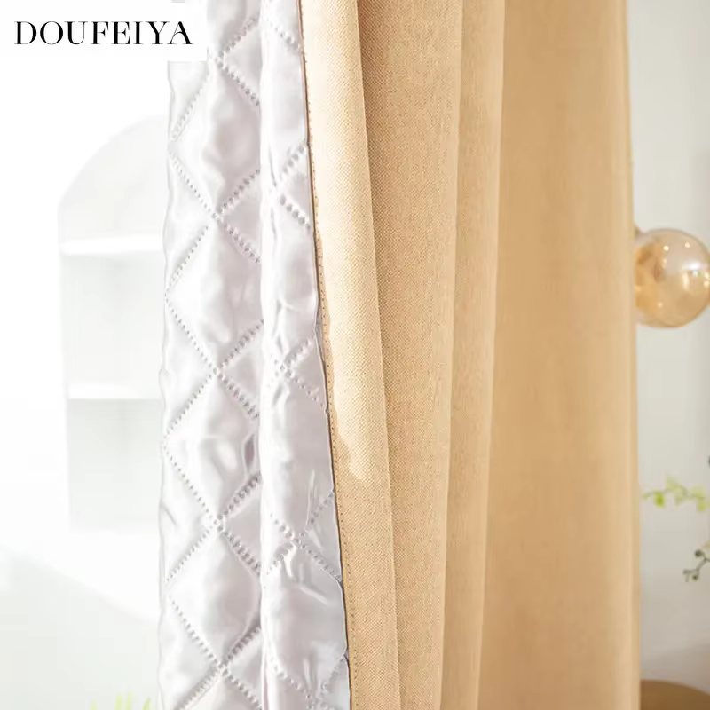 Rideaux de chambre à coucher insonorisés matelassés