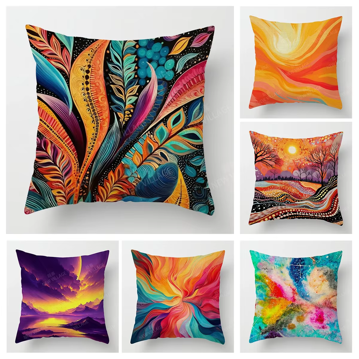 Juste de coussin décorative moderne pour la maison