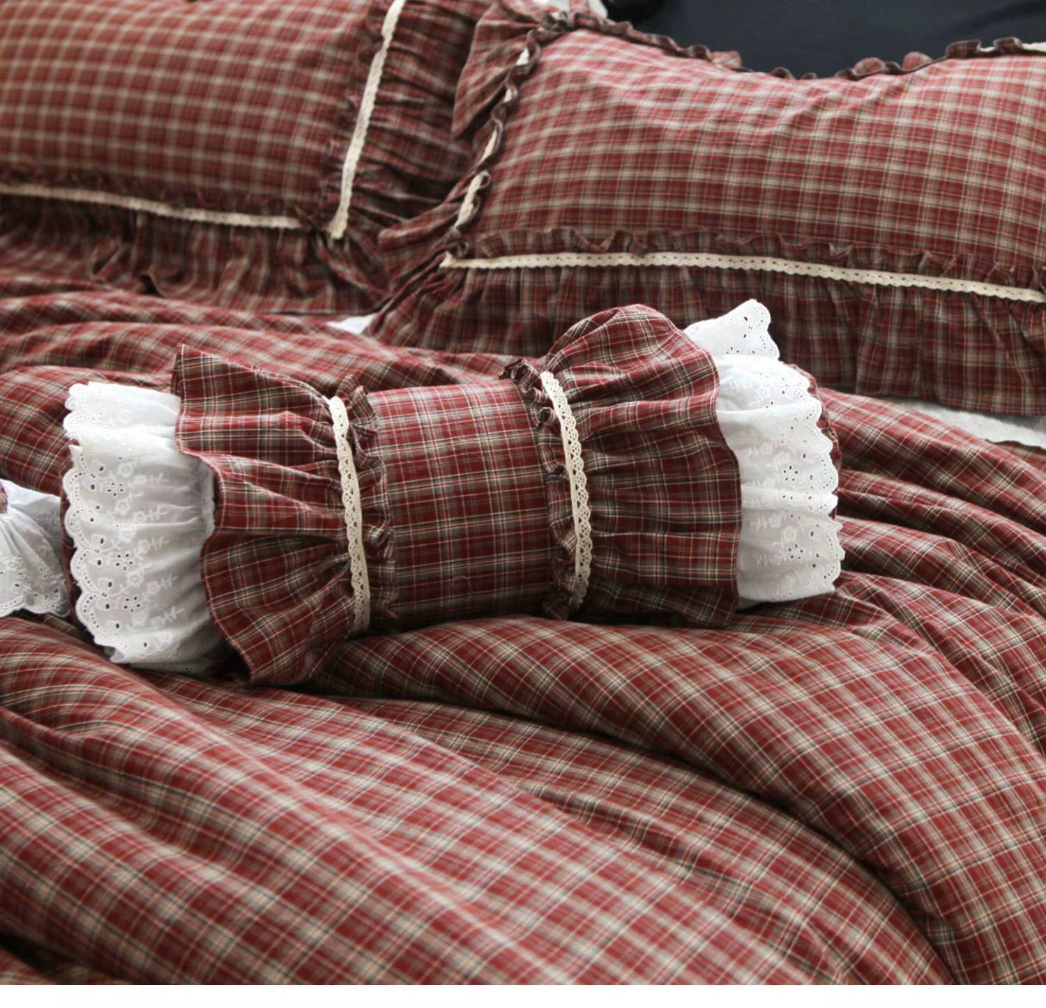 Nouveau coussin en dentelle motif bonbon