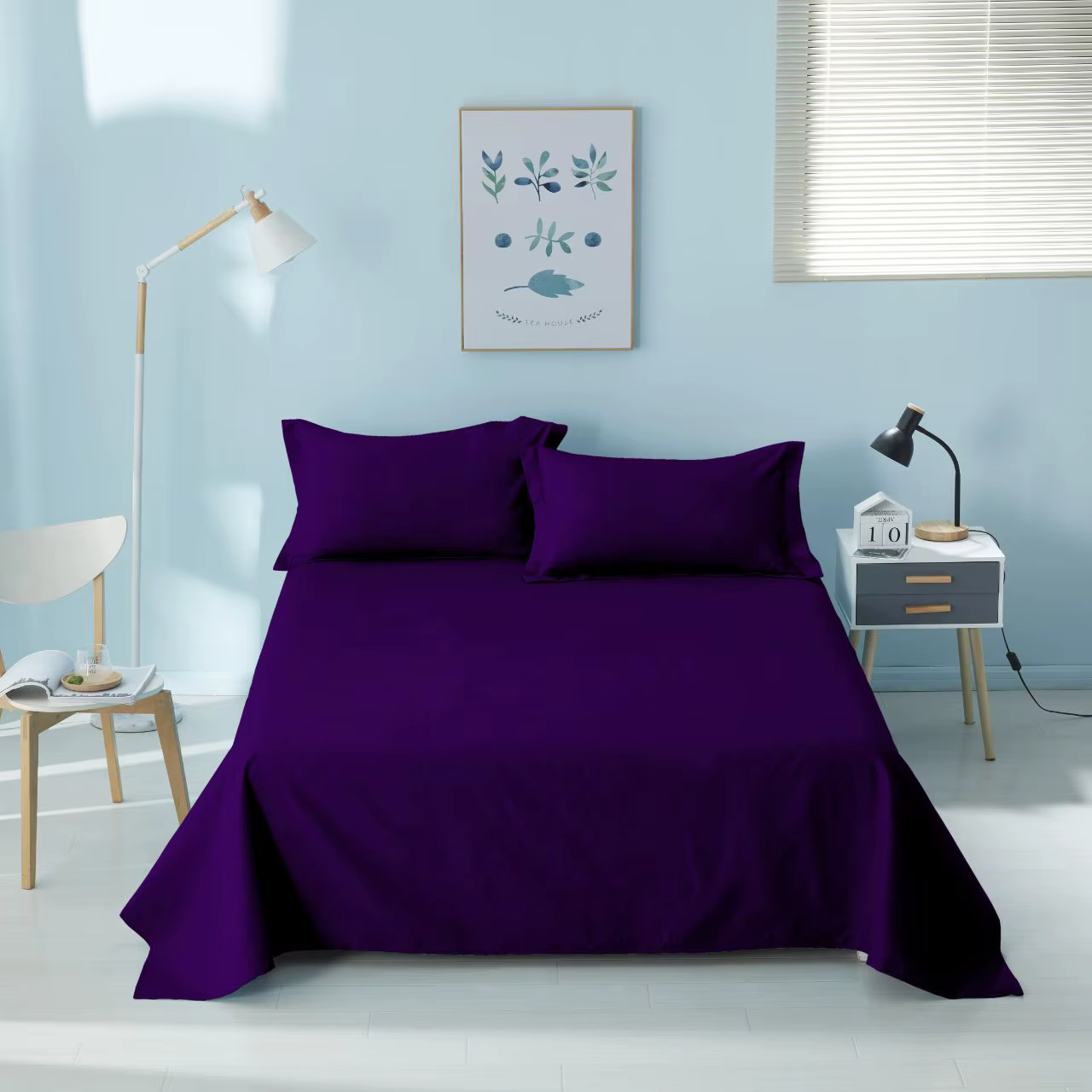 1 drap, draps multi-tailles doux et confortables pour chambres à coucher