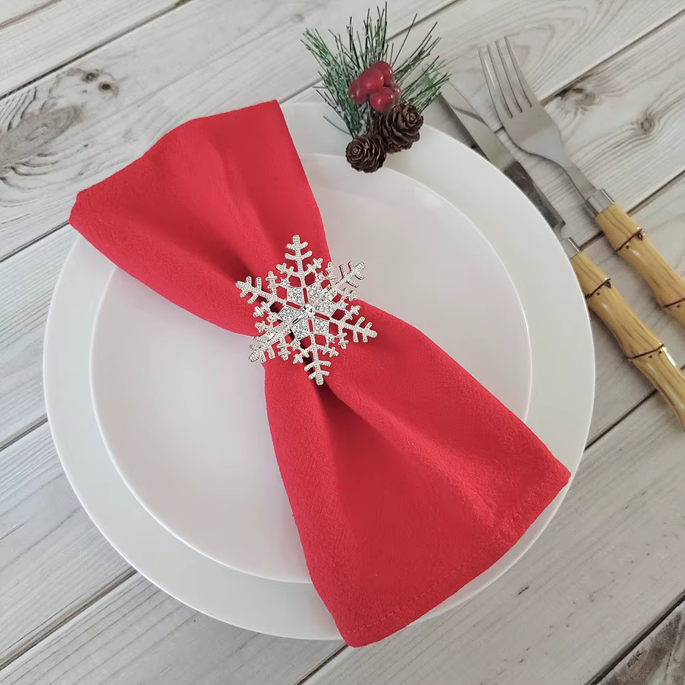 Serviettes de service en tissu de coton naturel
