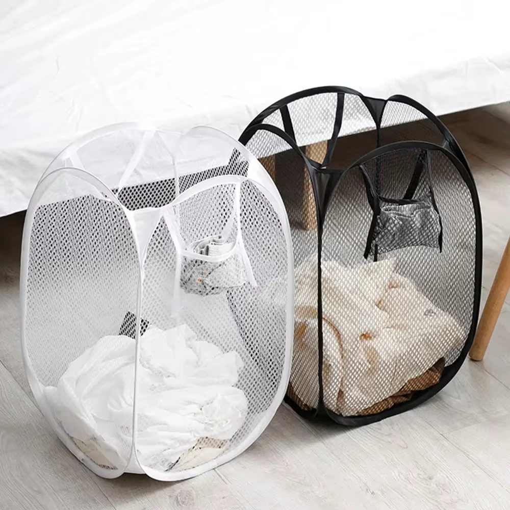 Panier à linge sale ventilé pliable