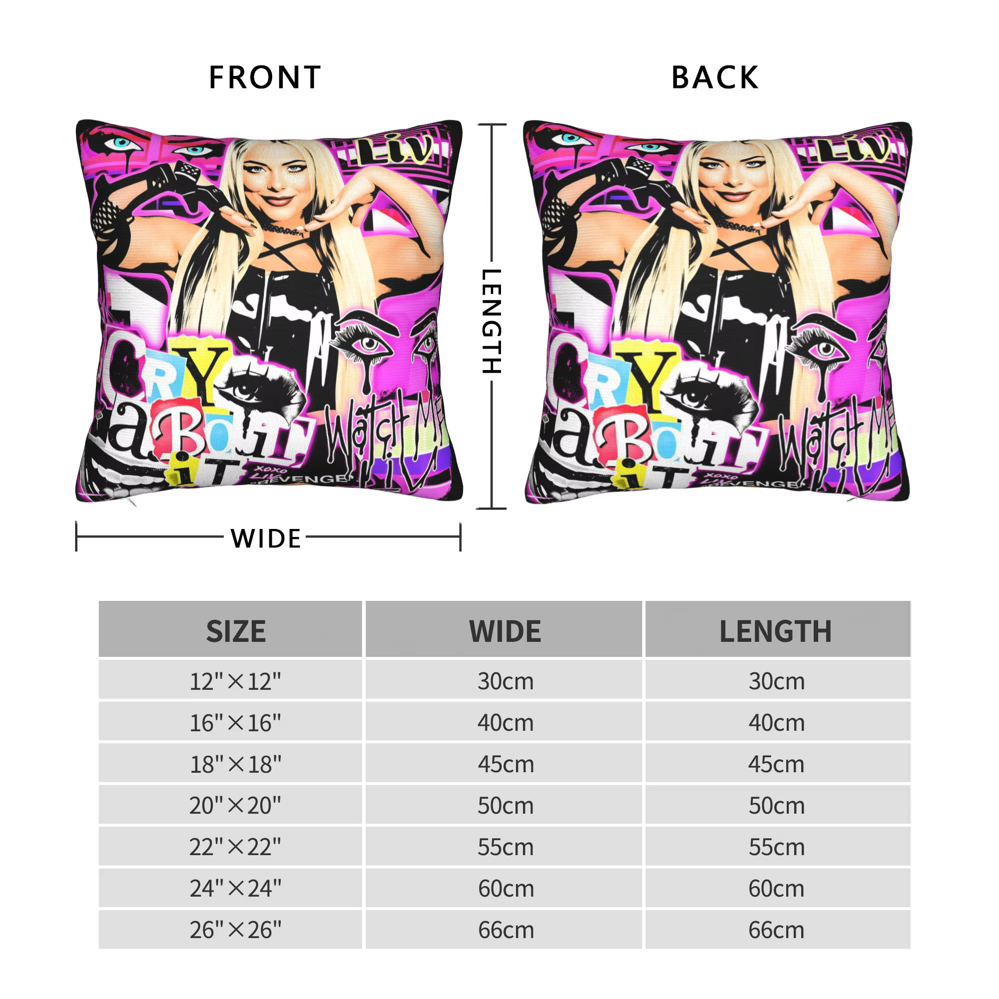 Liv Morgan Pillowcases Morden Housse de coussin douce pour le bureau