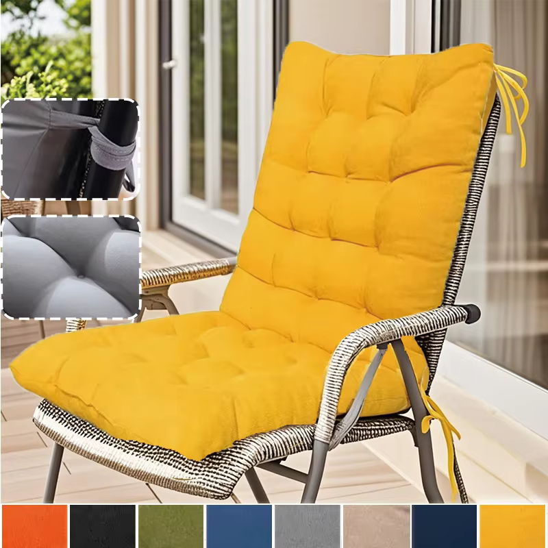 Coussins de chaise dos nu Ultra confortables pour Patio extérieur jardin bureau sièges à la maison épais doux