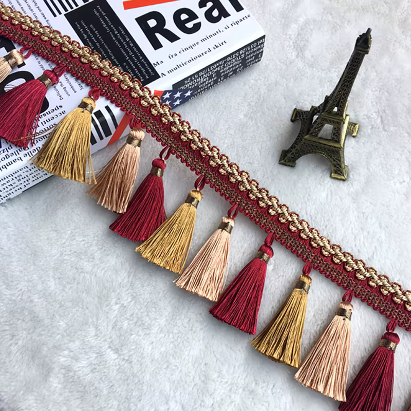 Rideau à pampilles en dentelle de Style européen
