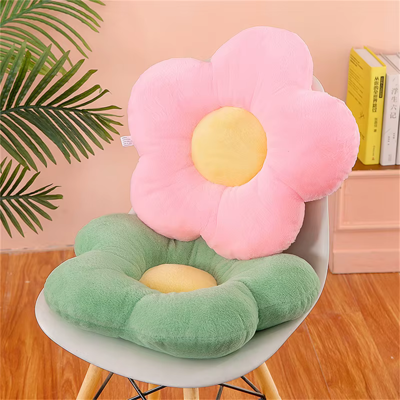 Coussin de fleurs à cinq pétales en peluche de 30cm