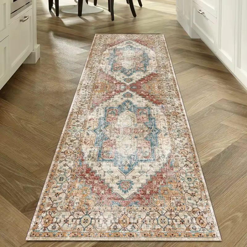 VIKAMA Tapis de couloir lavable pour la décoration intérieure