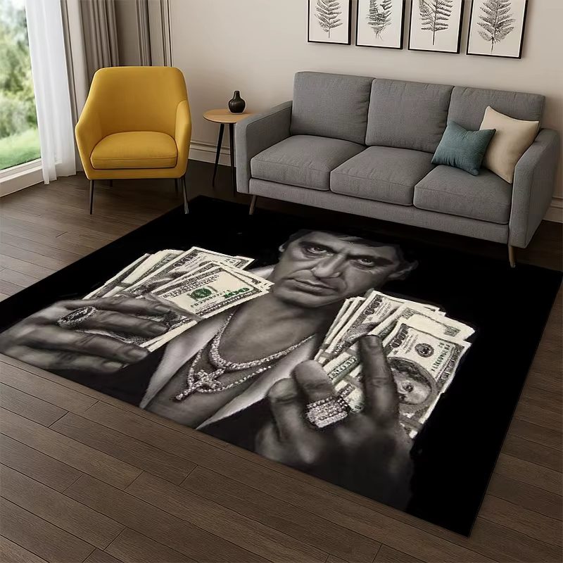Tapis 3D Scarface Classic Movie Tony pour chambre à coucher