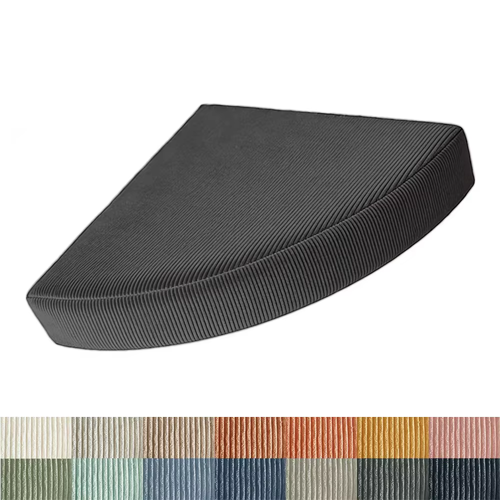 Coussin d'angle en velours côtelé personnalisé