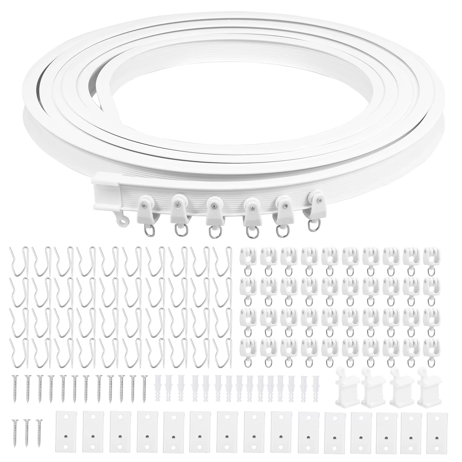 Rail de rideau mural de plafond Flexible de 16.4 pieds
