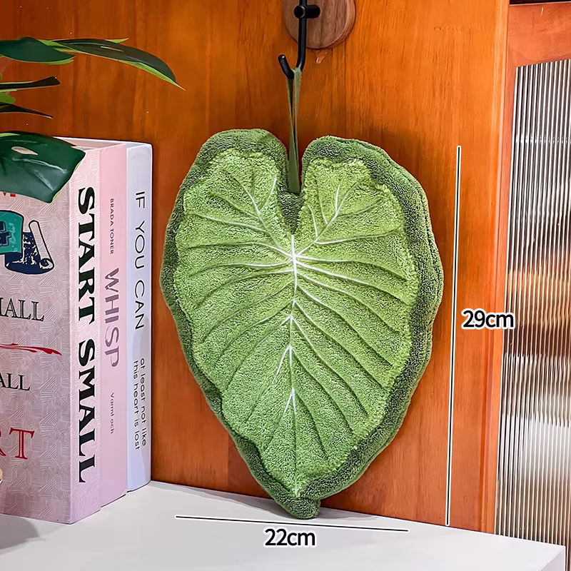 Mouchoir plante verte, essuie-mains
