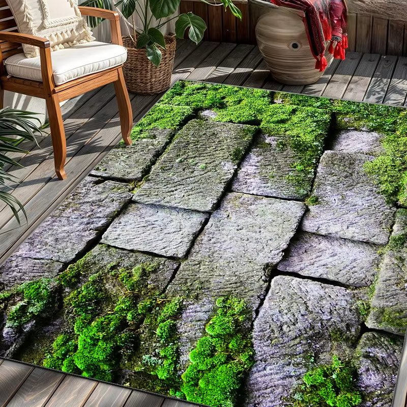 Tapis décoratif en pierre moderne