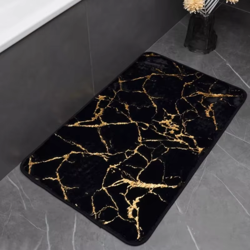 Tapis de salle de bain en marbre