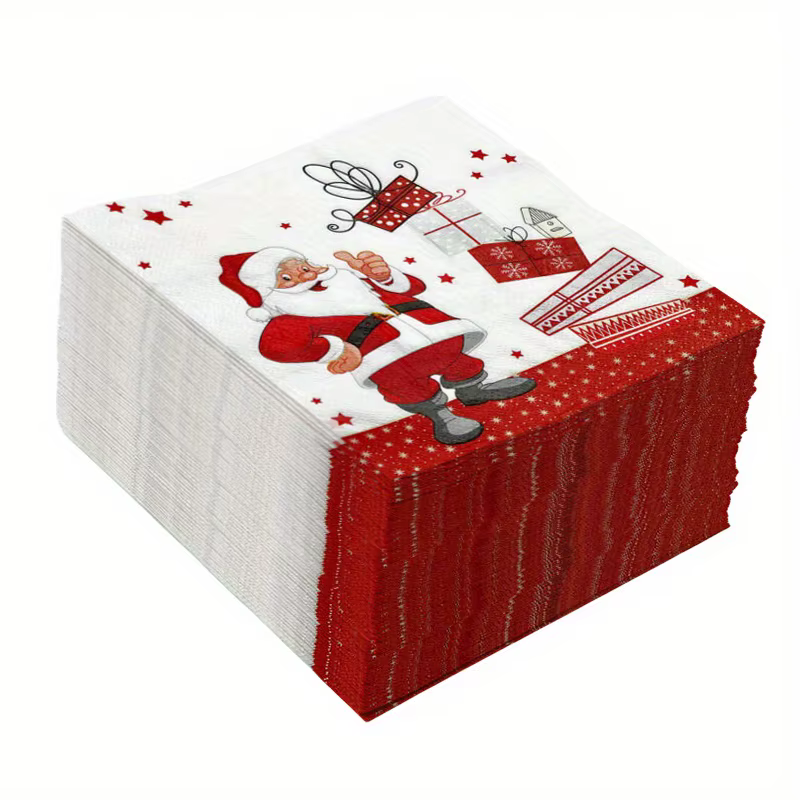 20/40 serviettes de fête de Noël - Père Noël
