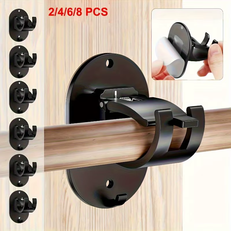 Supports de tringle à rideau sans perçage