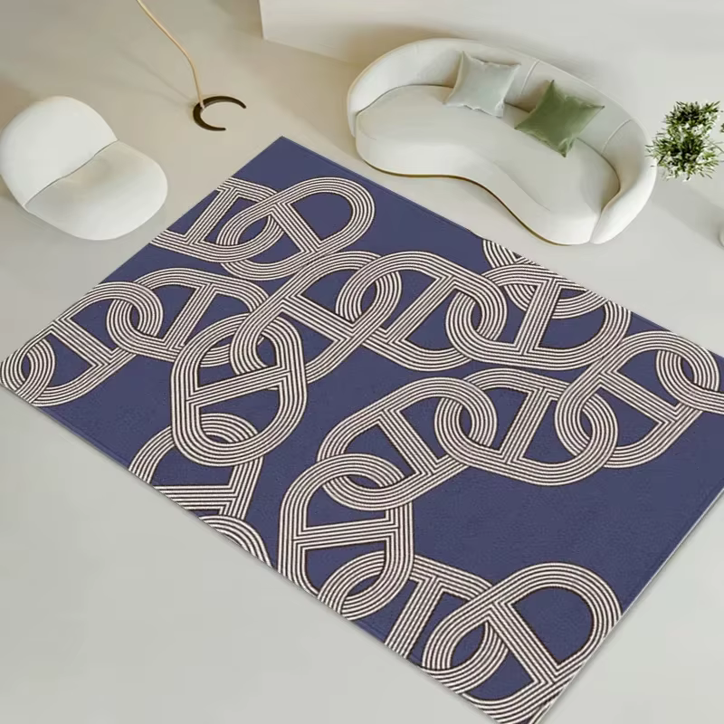 Grands tapis minimalistes français pour salon