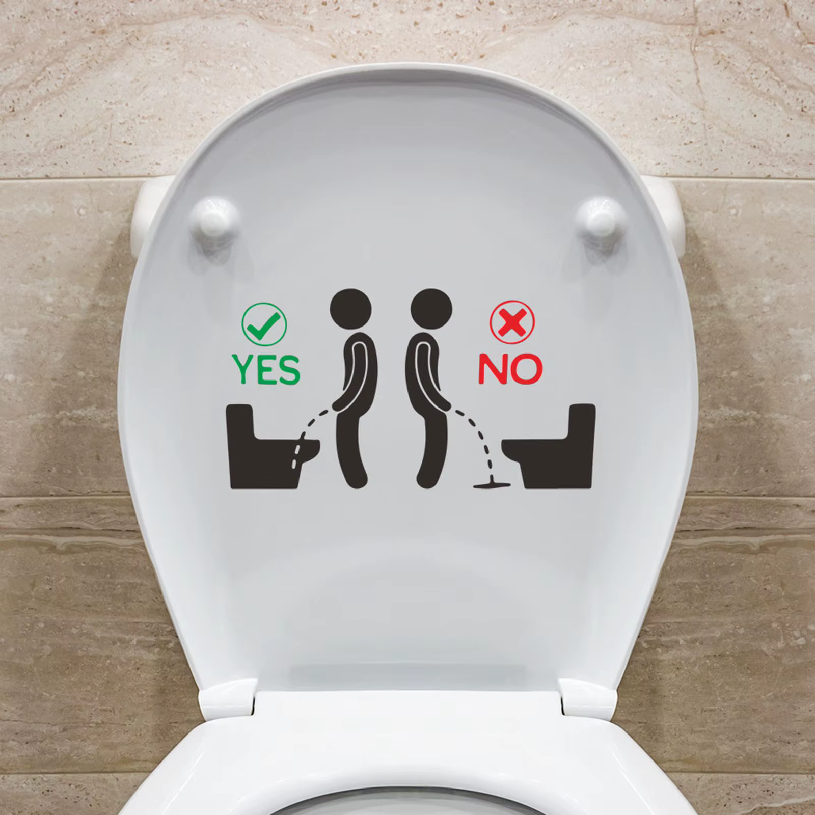 Autocollants de toilettes en papier auto-adhésifs pour salle de bains