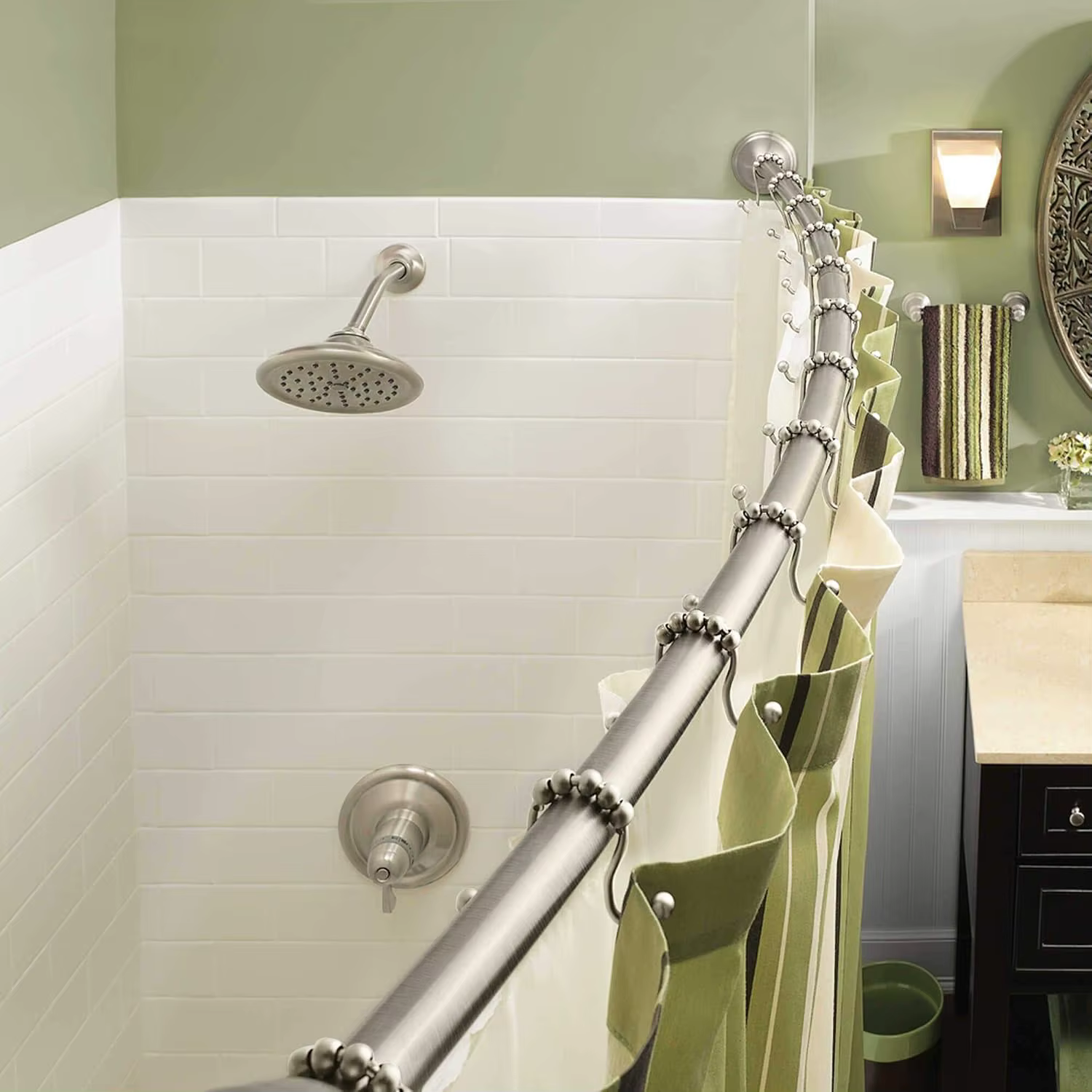 Crochets de rideau de douche pour doublure de rideau de douche