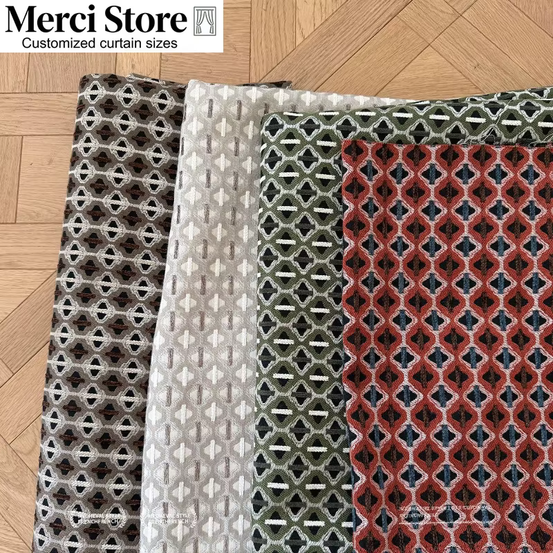 Rideaux à motifs rétro style Old Money