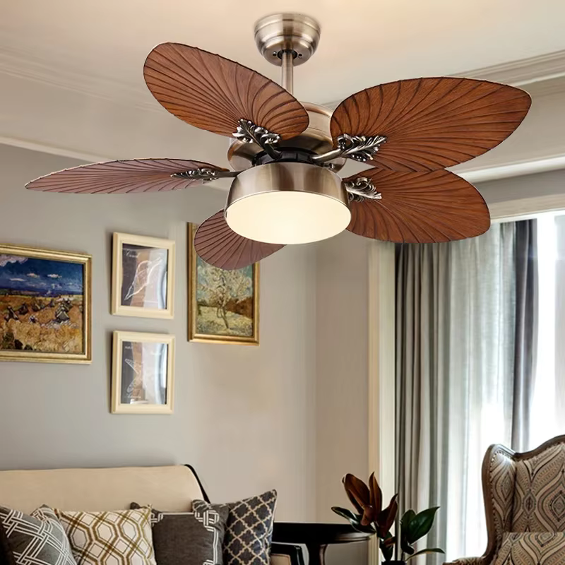 Ventilateur de plafond industriel avec lumière et télécommande